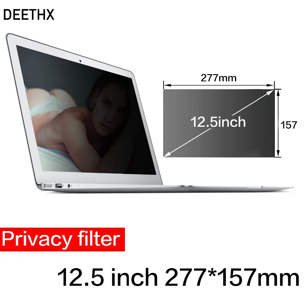 Hot 12.5 inch Privacy Filter Screens Protective film for 16:9 Laptop 10 7/8 " wide x 6 3/16 " high (277mm*157mm) High Quality
Hot 12.5 inch Privacy Filter Screens Protective film for 16:9 Laptop 10 7/8 " wide x 6 3/16 " high (277mm*157mm) High Quality