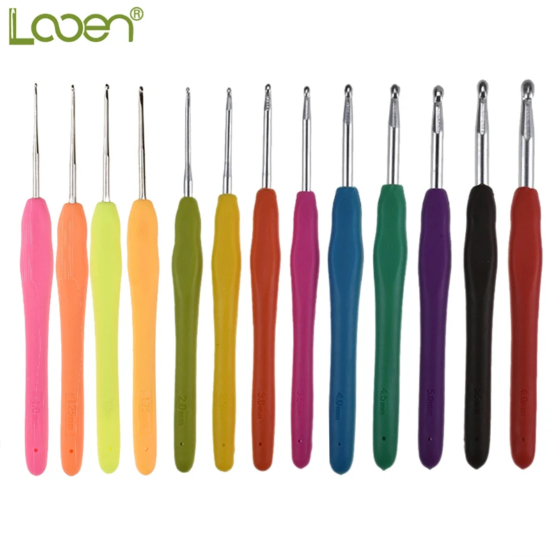 Looen 13Pcs 1.0-6.0mm Crochet Hooks Soft Grip Handle Crochet Needles Yarn Weave Knitting Needles For Sweater Yarn DIY Craft Tool
Looen 13Pcs 1.0-6.0mm Crochet Hooks Soft Grip Handle Crochet Needles Yarn Weave Knitting Needles For Sweater Yarn DIY Craft Tool