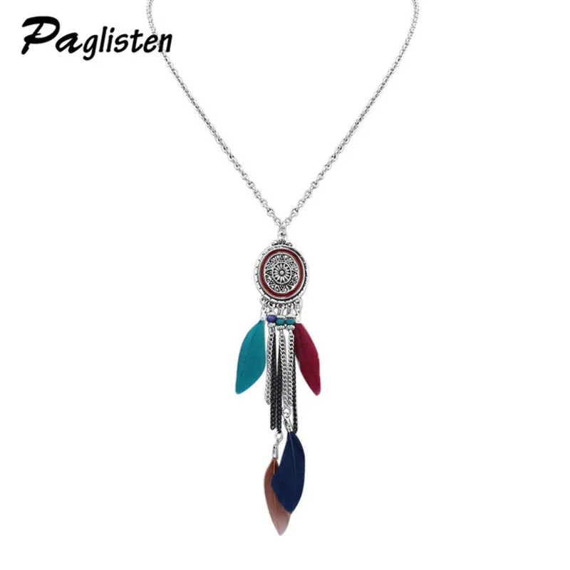 2017 Fashion retro Star Mang round beads sweater chain carving flower language oval tassels feather necklace and pendant
2017 Fashion retro Star Mang round beads sweater chain carving flower language oval tassels feather necklace and pendant