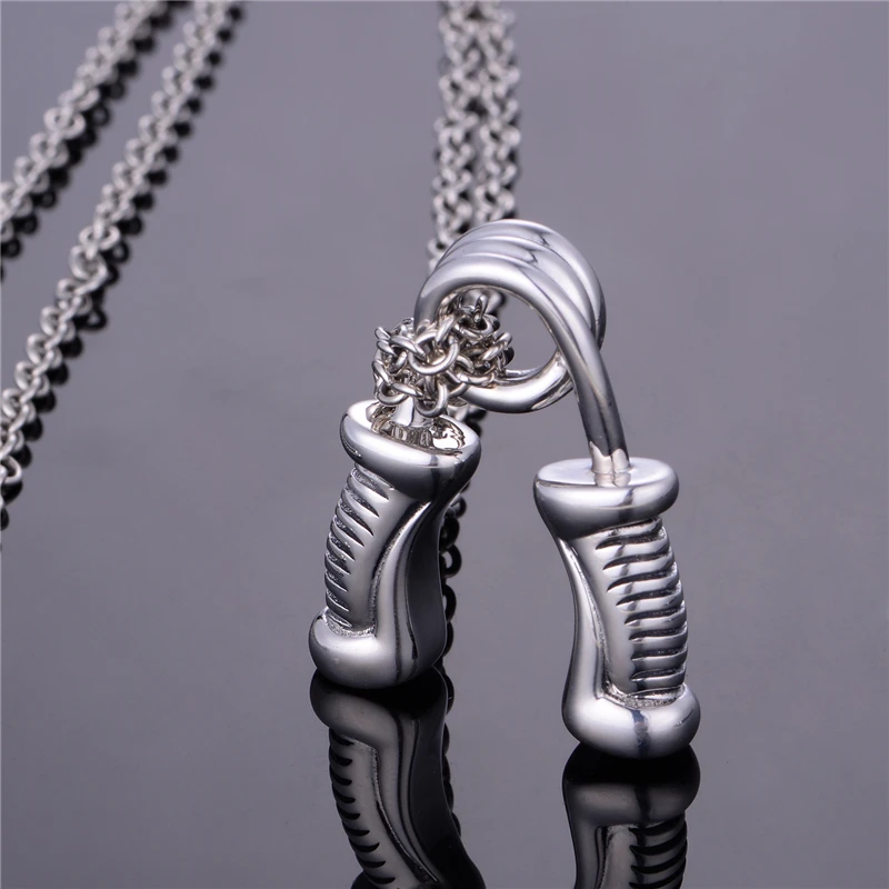 18.3g Weight Fitness Equipment necklace jewelry 925 sterling silver sports necklace Men Women's jewelry Jewelry XLY015H20
18.3g Weight Fitness Equipment necklace jewelry 925 sterling silver sports necklace Men Women's jewelry Jewelry XLY015H20