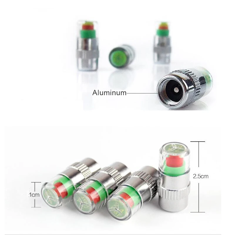 4PCS 2.4bar Car Tire Pressure Gauge Monitor Stem Cap 36psi Bicycle Motorcycle Auto Tyre Air Alert Valve Cap Cover Sensor
4PCS 2.4bar Car Tire Pressure Gauge Monitor Stem Cap 36psi Bicycle Motorcycle Auto Tyre Air Alert Valve Cap Cover Sensor