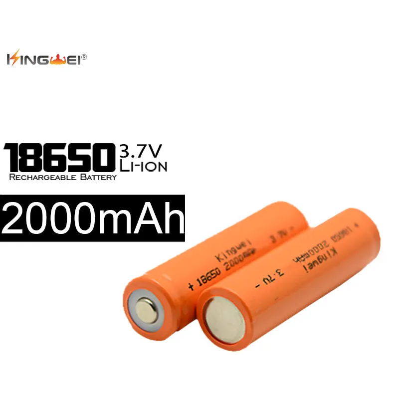 Kingwei New 10pcs/lot Rechargeable Battery 3.7V 2000mah Lithium Bateria for Headlight e-Cigarette Powerbank Flashlight
Kingwei New 10pcs/lot Rechargeable Battery 3.7V 2000mah Lithium Bateria for Headlight e-Cigarette Powerbank Flashlight