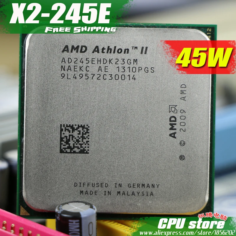 Процессор AMD Athlon II X2 245E 245 CPU (2 9 ГГц/2 м/2000 ГГц) сокет am3 am2 + 938 pin настольный процессор