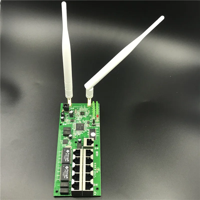 OEM10 port wireless router motherboard module custom screw hole metal shell broadband fast home kit 2.4G wireless module router
OEM10 port wireless router motherboard module custom screw hole metal shell broadband fast home kit 2.4G wireless module router