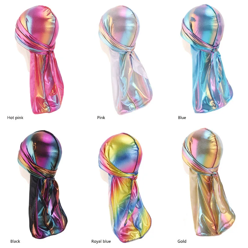 2019 New Fashion kids laser durag Unisex Silky Durag Long Tail And Wide Waves For men Colorful Hair accessories
2019 New Fashion kids laser durag Unisex Silky Durag Long Tail And Wide Waves For men Colorful Hair accessories