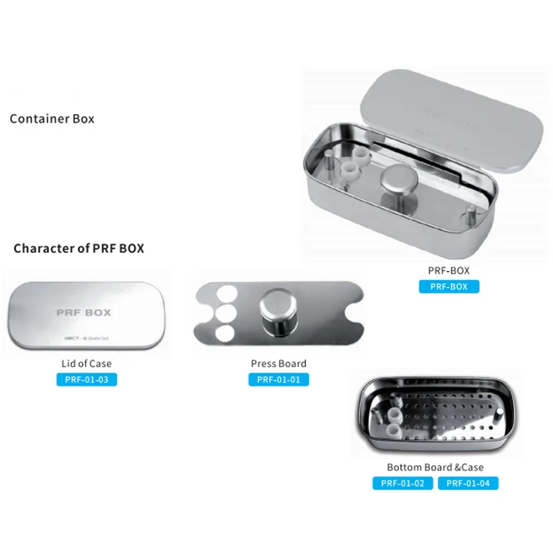 Dental Imstrument MCT Implant container box/Dental Implant PRF BOX/Dental Implant Instrument MCT Plate Rich Fibrin box
Dental Imstrument MCT Implant container box/Dental Implant PRF BOX/Dental Implant Instrument MCT Plate Rich Fibrin box