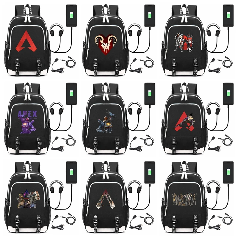 Hot Game Apex Legends Laptop USB Backpack Student School Bags Bookbag Anime Cartton Kids Teens Travel Shoulder Bags Gift
Hot Game Apex Legends Laptop USB Backpack Student School Bags Bookbag Anime Cartton Kids Teens Travel Shoulder Bags Gift