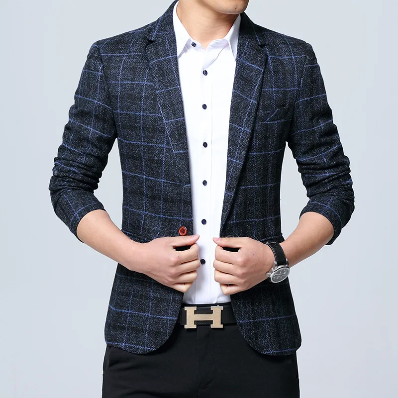 STLLTS New Men Blazers 4XL 5XL Spring British Style Plaid Male Slim Fat Business Casual Blazer Coat Men Suit Jacket Outerwear
STLLTS New Men Blazers 4XL 5XL Spring British Style Plaid Male Slim Fat Business Casual Blazer Coat Men Suit Jacket Outerwear