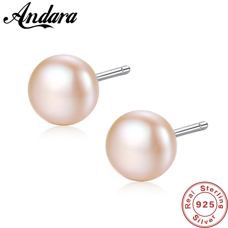 Elegant White Pearl Stud Earrings 925 Solid Silver Simple 6mm Freshwater Pearl Earrings for Women
Elegant White Pearl Stud Earrings 925 Solid Silver Simple 6mm Freshwater Pearl Earrings for Women