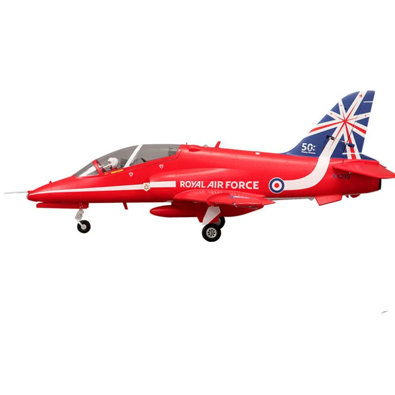 

FMS RC Airplane 80mm Ducted Fan EDF Jet Hawk Red Arrow 6CH with Flaps Retracts Reflex Gyro PNP Hobby Model Plane Aircraft Avion
