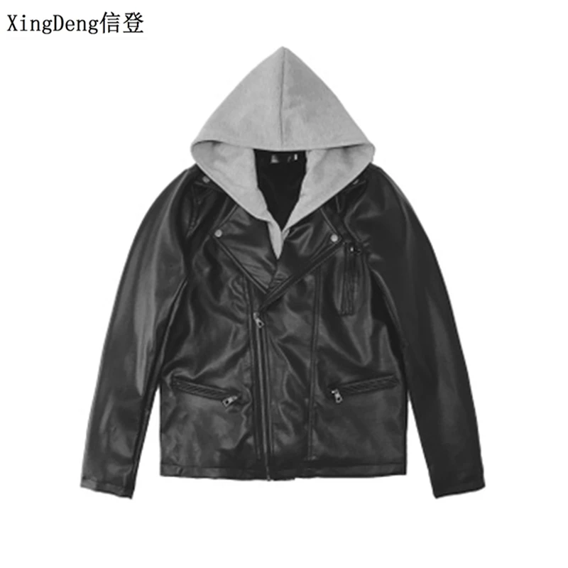 XingDeng Waterproof warm fashion PU Leather Jackets Men loose casual top Male turn-down collar Hip-hop clothes plus 4XL
XingDeng Waterproof warm fashion PU Leather Jackets Men loose casual top Male turn-down collar Hip-hop clothes plus 4XL