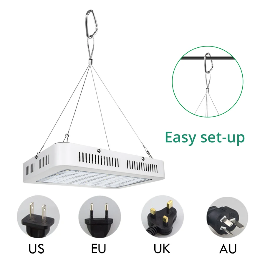 Fitolampy LED Full Spectrum Plant Grow Light 1000W 1200W Double Chip Growing Lamp for Seedlings Flower Hydroponic 85-265V Tent
Fitolampy LED Full Spectrum Plant Grow Light 1000W 1200W Double Chip Growing Lamp for Seedlings Flower Hydroponic 85-265V Tent