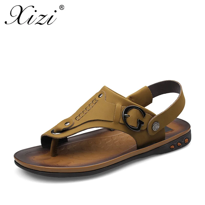XIZI Summer Men's Sandals High Quality Full Grain Leather Mens Shoes Slippers Beach Walking Casual outdoor men sandal Size 37-46
XIZI Summer Men's Sandals High Quality Full Grain Leather Mens Shoes Slippers Beach Walking Casual outdoor men sandal Size 37-46