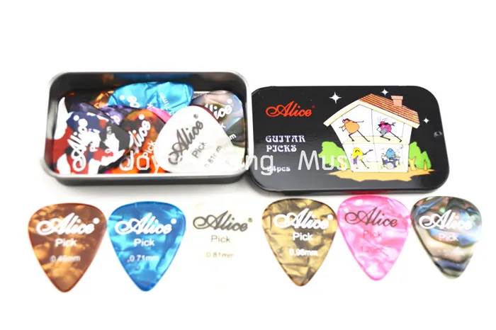 Alice Black Rectangle Metal Pick Holder Case With 24pcs Pearl Celluloid Guitar Picks Free Shipping
Alice Black Rectangle Metal Pick Holder Case With 24pcs Pearl Celluloid Guitar Picks Free Shipping