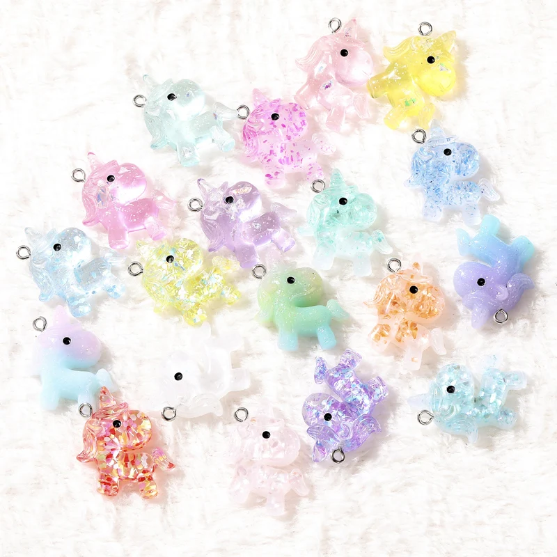 20pcs Glitter Unicorn Charms Cartoon Horse Accessories for Necklace Pendant Keychain DIY Making
20pcs Glitter Unicorn Charms Cartoon Horse Accessories for Necklace Pendant Keychain DIY Making