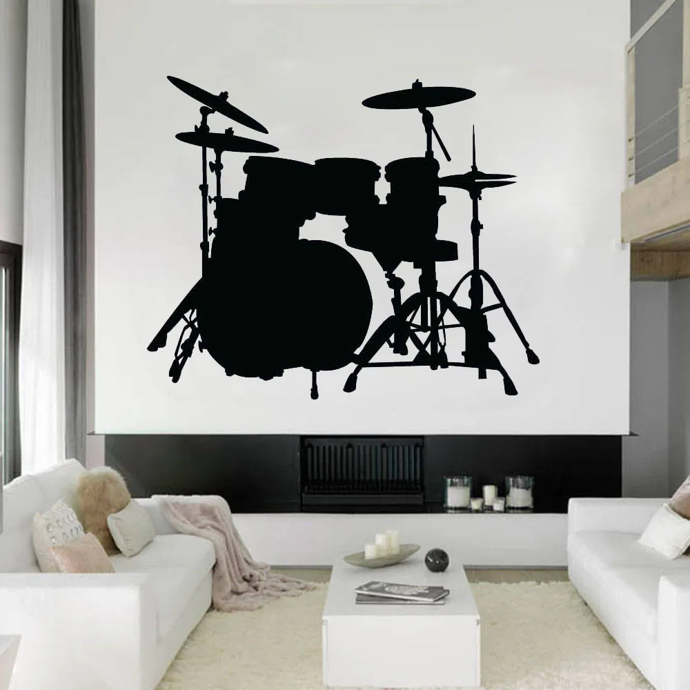 Drum Wall Sickers For Kids Bedroom Living Room Decal Music Art Decoration Vinyl Home Wallpaper Removable Single Color S031
Drum Wall Sickers For Kids Bedroom Living Room Decal Music Art Decoration Vinyl Home Wallpaper Removable Single Color S031