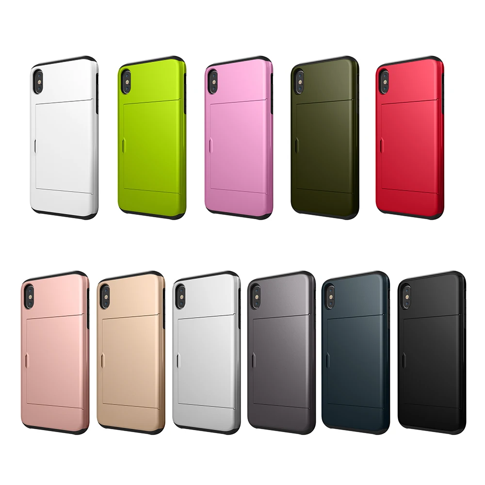 10pcs For iPhone XR Tough 2 in 1 Slide Wallet Card Storage Hybrid Armor Case For iPhone X XS Max Shockproof Coque Shell Cover
10pcs For iPhone XR Tough 2 in 1 Slide Wallet Card Storage Hybrid Armor Case For iPhone X XS Max Shockproof Coque Shell Cover
