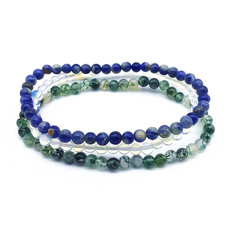 Set Bracelets Women Bracelet 18 cm 3 PCS/Set 4 mm Nature Stone Round Small Beads Girls Gifts Opal Moon stone s Black Stone Lapis
Set Bracelets Women Bracelet 18 cm 3 PCS/Set 4 mm Nature Stone Round Small Beads Girls Gifts Opal Moon stone s Black Stone Lapis