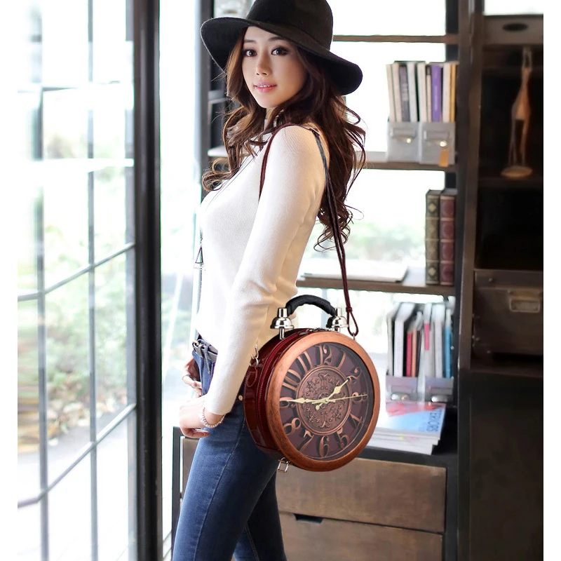 Clock Handbag for Womens Fashion Leather Clock Bags Personality Ladies Handbag Girls Lovely Bag 2018 New Trend
Clock Handbag for Womens Fashion Leather Clock Bags Personality Ladies Handbag Girls Lovely Bag 2018 New Trend