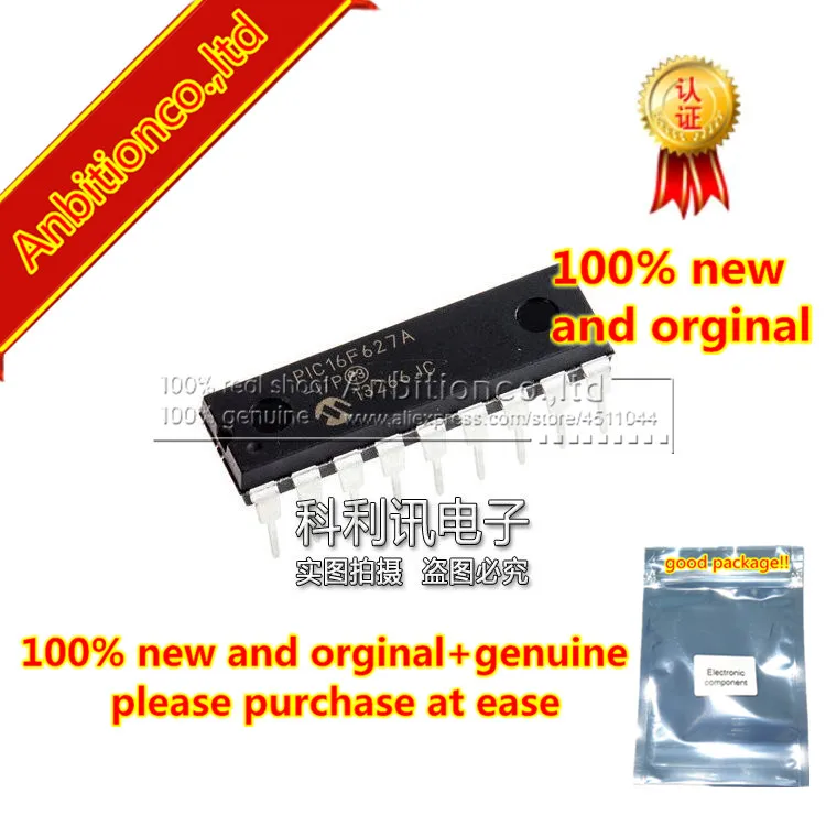 10pcs 100% new and orginal PIC16F627A-I/P DIP18 FLASH-Based 8-Bit CMOS Microcontrollers in stock
10pcs 100% new and orginal PIC16F627A-I/P DIP18 FLASH-Based 8-Bit CMOS Microcontrollers in stock