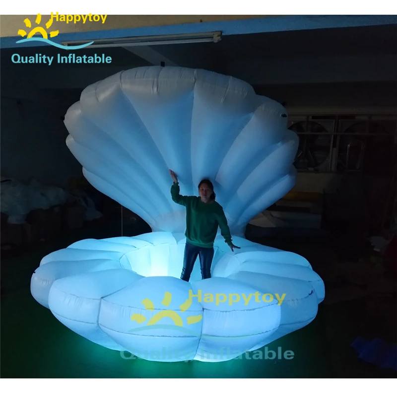 3mD гигантский светодиодный надувной сценический Морской Декор люди могут сидеть