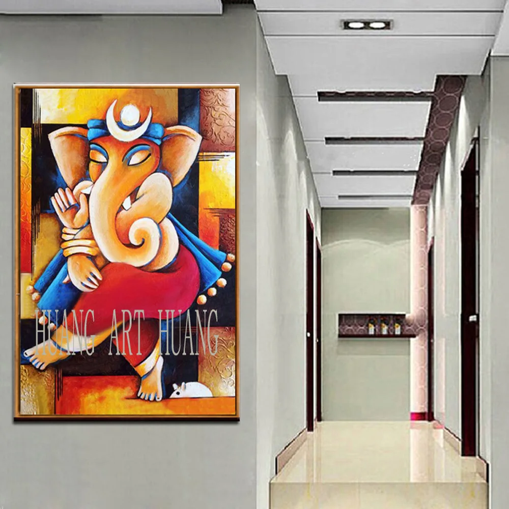 Decorative Art 100% Handmade Animal Oil Painting Canvas Wall Paintings Abstract Colorful Elephant Picture Home Decor Living Room
Decorative Art 100% Handmade Animal Oil Painting Canvas Wall Paintings Abstract Colorful Elephant Picture Home Decor Living Room