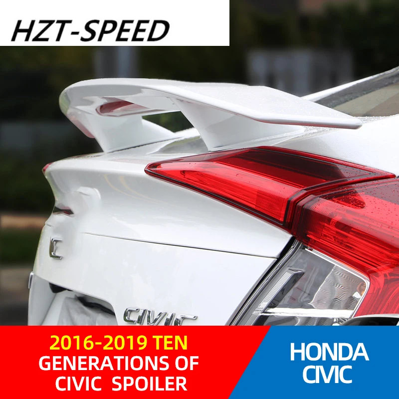2016 - 2019 For HONDA Tenth Generation CIVIC Modified Rear Spoiler No Punching ABS Rear Spoiler for HONDA
2016 - 2019 For HONDA Tenth Generation CIVIC Modified Rear Spoiler No Punching ABS Rear Spoiler for HONDA