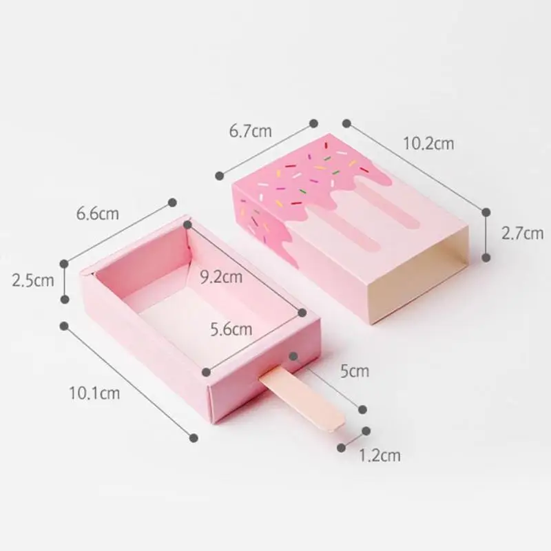 30pcs/lot cute Ice cream shape candy gift box favor boxes Popsicle Candy Folding Paper Box For Baby shower kids Party Supplies
30pcs/lot cute Ice cream shape candy gift box favor boxes Popsicle Candy Folding Paper Box For Baby shower kids Party Supplies