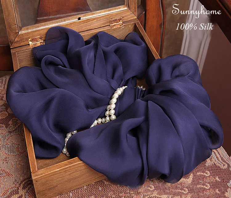 

Echarpe hiver foulard femme квадратный хиджаб 100% шелк однотонные темно-синие шарфы и палантины зимние теплые пончо и накидки из пашмины