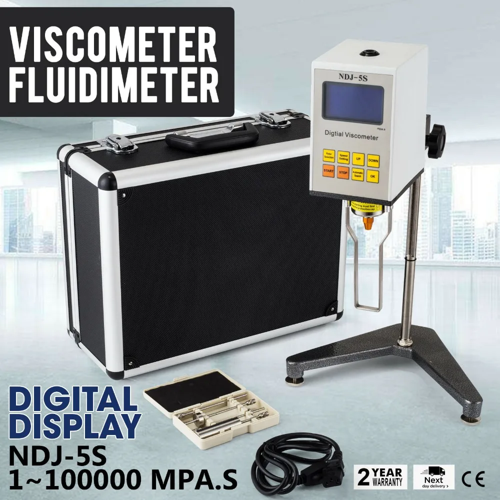 VEVOR Digital Rotary Viscometer Viscosity 1~100000 mPa.s Viscosity Meter Tester NDJ-5S Testing Machine
VEVOR Digital Rotary Viscometer Viscosity 1~100000 mPa.s Viscosity Meter Tester NDJ-5S Testing Machine