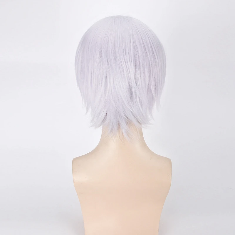The Animation Shimotsuki Shun Cosplay Wigs 40cm Short Curly Silver for Man Boy Anime Universal Heat Resistant Synthetic Hair Wi 
The Animation Shimotsuki Shun Cosplay Wigs 40cm Short Curly Silver for Man Boy Anime Universal Heat Resistant Synthetic Hair Wi