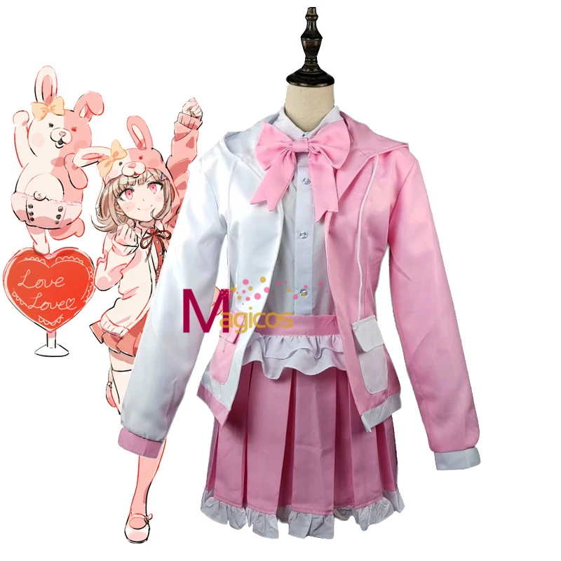 Anime Danganronpa 2 Monomi Cosplay Costume Pink White Rabbit Costumes Wig Uniform Dress Outfit
Anime Danganronpa 2 Monomi Cosplay Costume Pink White Rabbit Costumes Wig Uniform Dress Outfit