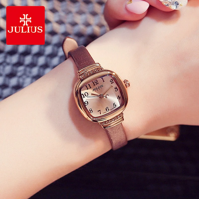 Julius Brand Lady Vintage Leather Watch Woman Retro Square Digital Small Dial Quartz Dress Wrist Watches Luxury Relogio Feminino
Julius Brand Lady Vintage Leather Watch Woman Retro Square Digital Small Dial Quartz Dress Wrist Watches Luxury Relogio Feminino