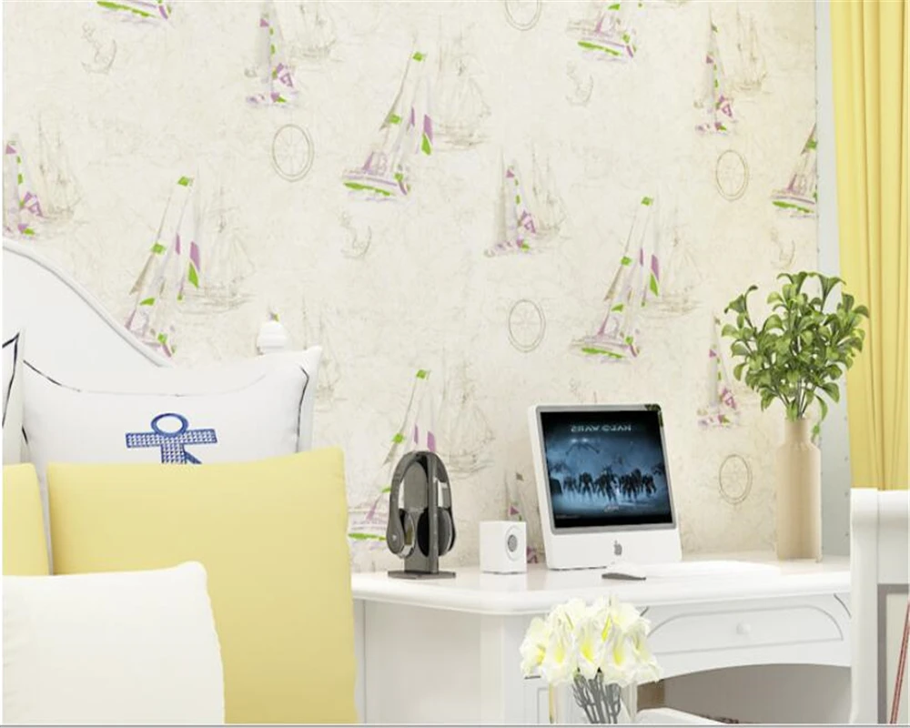 beibehang wall paper 3dEuropean children's room full of non-woven wallpaper Mediterranean style sailing wallpaper for kids room
beibehang wall paper 3dEuropean children's room full of non-woven wallpaper Mediterranean style sailing wallpaper for kids room