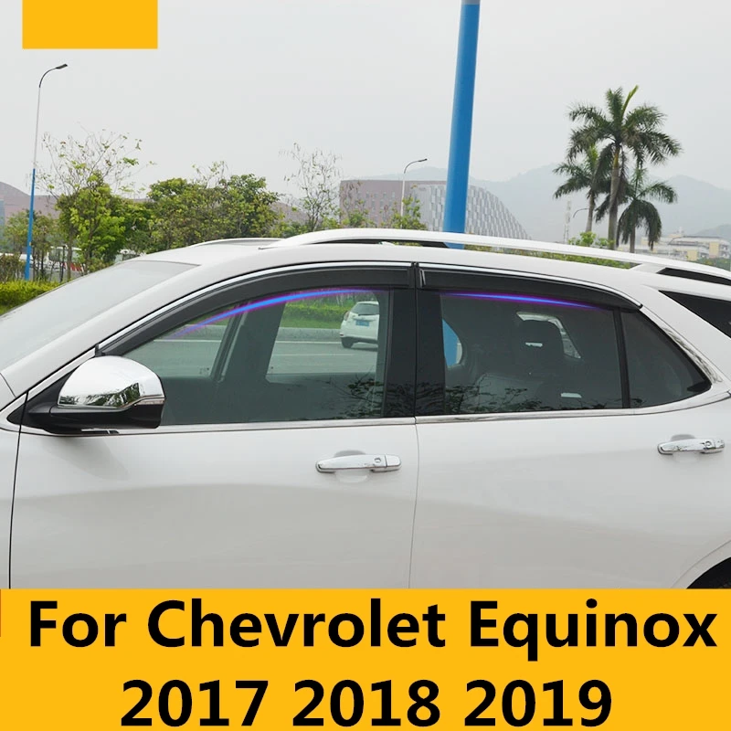 Для Chevrolet Equinox 2017 2018 2019 хромированное автомобильное окно солнцезащитный козырек