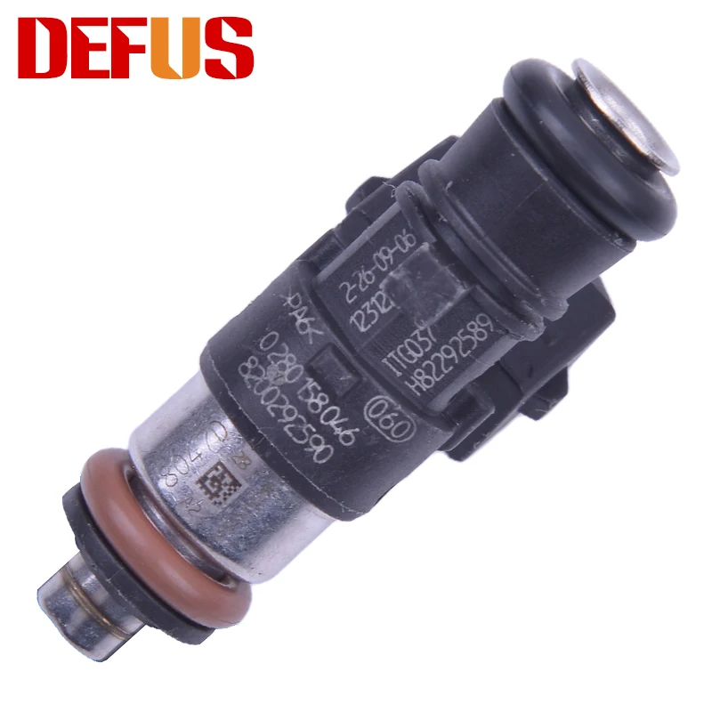 Фото DEFUS 1X бензиновое топливо Inejctor сопло OEM 0280158046 автомобильный 8200292590 для Dacia Renault 1.2L 16V
