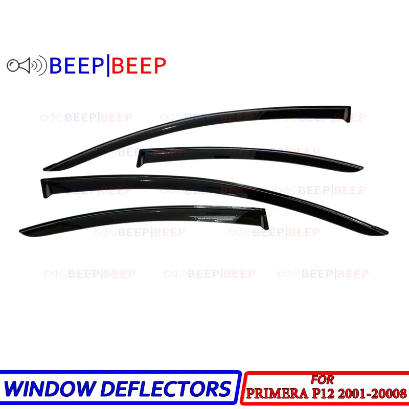 Автомобильные оконные дефлекторы для Nissan Primera P12 2001-2008, солнцезащитный козырек от дождя и ветра, аксессуары для стайлинга автомобиля
Автомобильные оконные дефлекторы для Nissan Primera P12 2001-2008, солнцезащитный козырек от дождя и ветра, аксессуары для стайлинга автомобиля