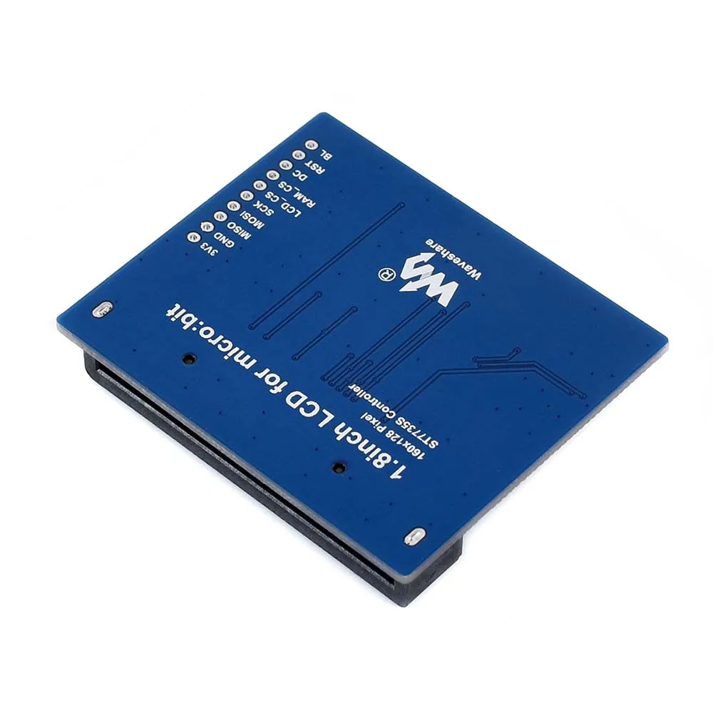 1.8inch colorful display module for micro:bit,160x128 pixels,ST7735S driver,Display color: RGB,65K color SPI interface
1.8inch colorful display module for micro:bit,160x128 pixels,ST7735S driver,Display color: RGB,65K color SPI interface