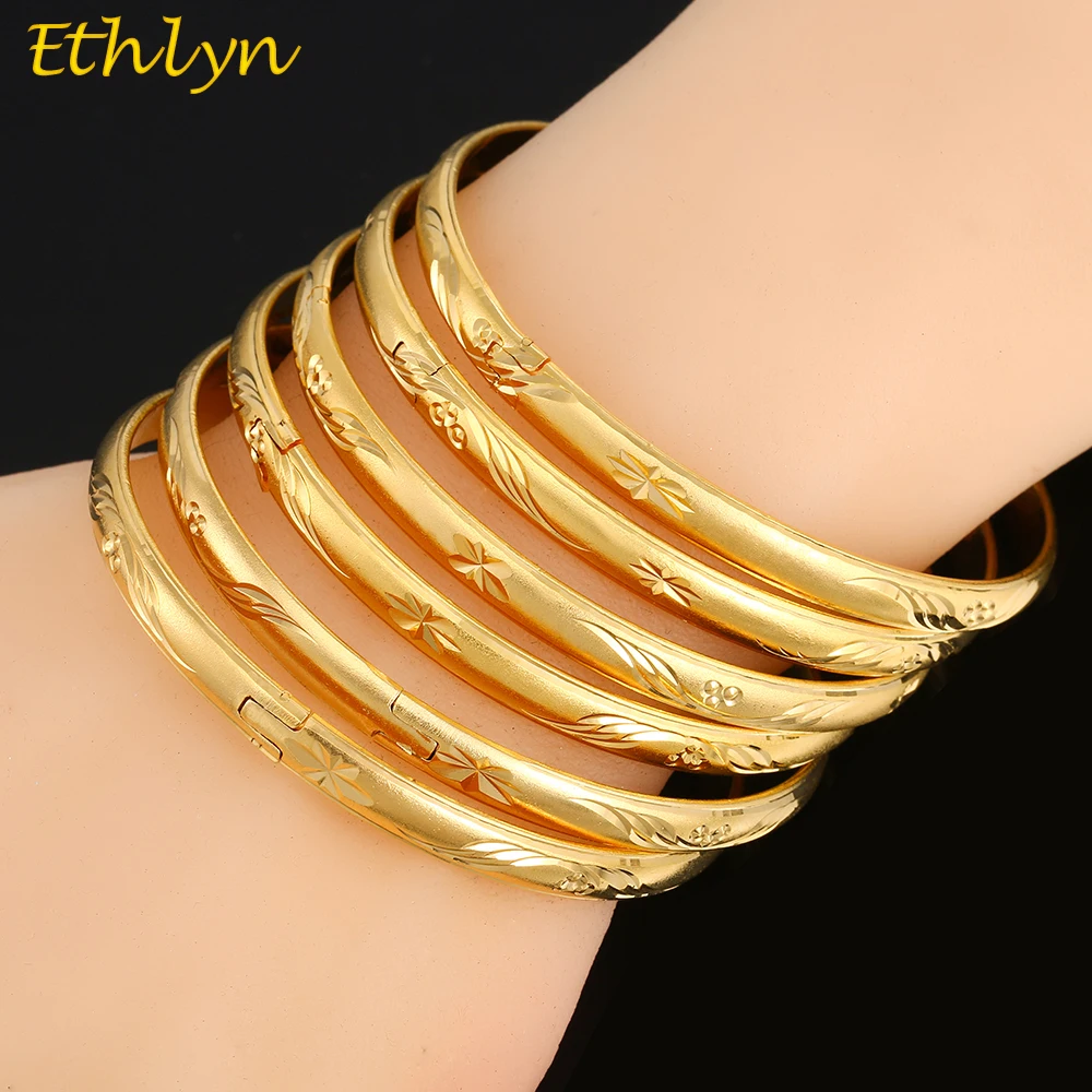 Ethlyn 6Piece/Lot Girls Gold Color Copper Charm Bracelets For Women Party Bangle Jewelry Wedding Bangles B049
Ethlyn 6Piece/Lot Girls Gold Color Copper Charm Bracelets For Women Party Bangle Jewelry Wedding Bangles B049