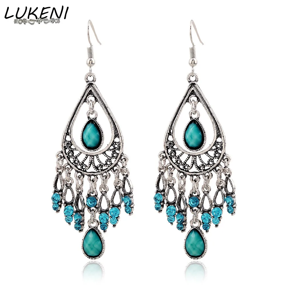 LUKENI 10pairs/lot Fashion Hollow Carved Crystal Big Statement Tassel Earrings Long Water Drop Dangle Earrings for Women DE047
LUKENI 10pairs/lot Fashion Hollow Carved Crystal Big Statement Tassel Earrings Long Water Drop Dangle Earrings for Women DE047