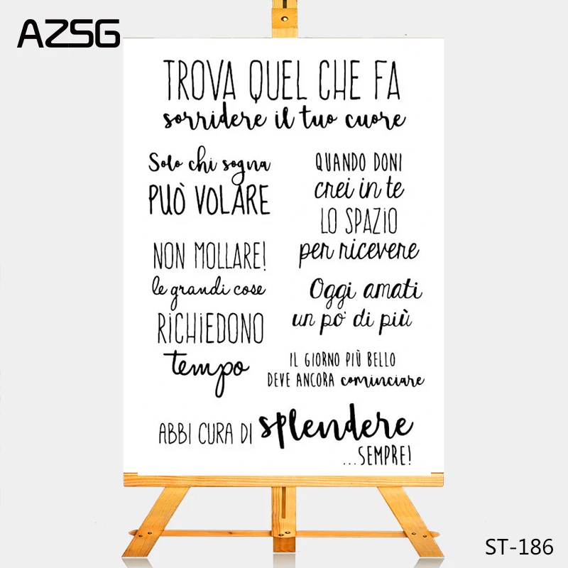 AZSG Italy Germany Portugal language style Clear Stamps for DIY Scrapbooking/photo Album Decorative Craft Clear Stamp Chapte
AZSG Italy Germany Portugal language style Clear Stamps for DIY Scrapbooking/photo Album Decorative Craft Clear Stamp Chapte