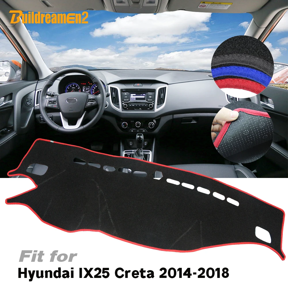 Car Dashboard Avoid Light Pad Dash Board Instrument Platform Desk Cover Anti-Slip Cushion Mat For Hyundai Creta Ix25 2014-2018
Car Dashboard Avoid Light Pad Dash Board Instrument Platform Desk Cover Anti-Slip Cushion Mat For Hyundai Creta Ix25 2014-2018