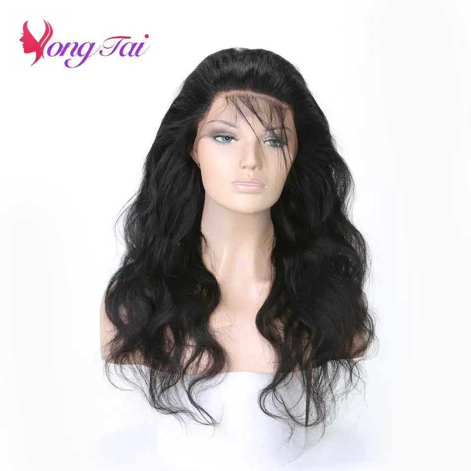 YuYongtai HAIR 360 Lace Frontal with Body Wave 3 Bundles 100% Human Hair Peruvian Baby Non remy | Шиньоны и