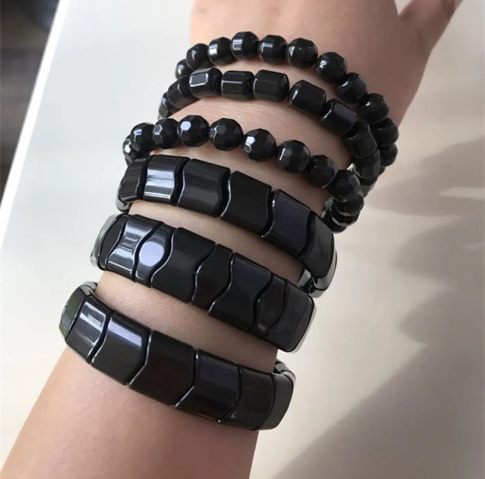 Real Black Tourmaline Beads Health Bianshi Bracelet, Natural Germanium Stone Bracelet, Negative Ion Energy Hand Chain Men Women
Real Black Tourmaline Beads Health Bianshi Bracelet, Natural Germanium Stone Bracelet, Negative Ion Energy Hand Chain Men Women