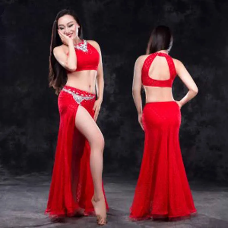 Фото Новые Топы + юбка костюмы для танца живота сексуальные сцены одежда выступлений
