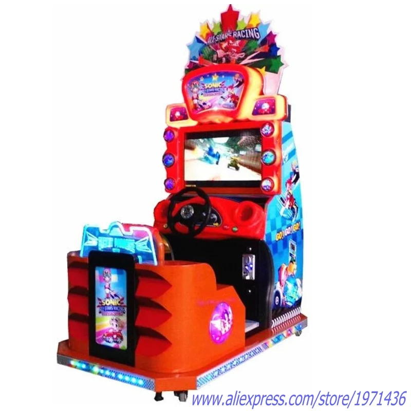 Children Kids Sonic Coin Operated Simulator Driving Car Racing Arcade Game Machine
Children Kids Sonic Coin Operated Simulator Driving Car Racing Arcade Game Machine