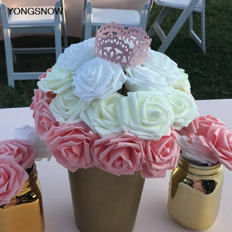 10pcs 8cm Artificial Rose Flowers Scrapbooking DIY Craft PE Foam Flower Bouquet Bridal Flower Fake Flowers Wedding Decoration
10pcs 8cm Artificial Rose Flowers Scrapbooking DIY Craft PE Foam Flower Bouquet Bridal Flower Fake Flowers Wedding Decoration