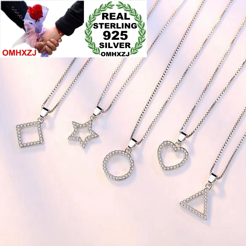 OMHXZJ Wholesale Fashion Five Designs Heart OL Woman Girl Gift Zircon 925 Sterling Silver Pendant Charms PE120 NO Chain Necklace
OMHXZJ Wholesale Fashion Five Designs Heart OL Woman Girl Gift Zircon 925 Sterling Silver Pendant Charms PE120 NO Chain Necklace