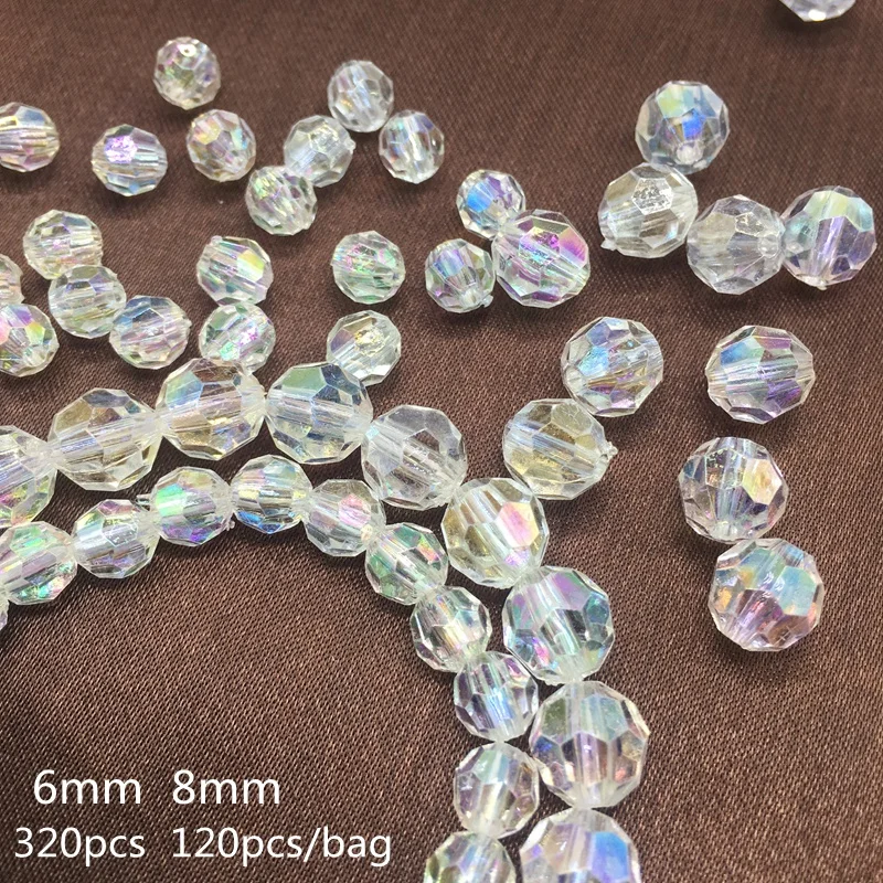 Acrylic Transparent AB Rainbow section Beads Bride hair DIY Beads For Jewelry Making Handmade Crafts Accessories 6 8mm
Acrylic Transparent AB Rainbow section Beads Bride hair DIY Beads For Jewelry Making Handmade Crafts Accessories 6 8mm