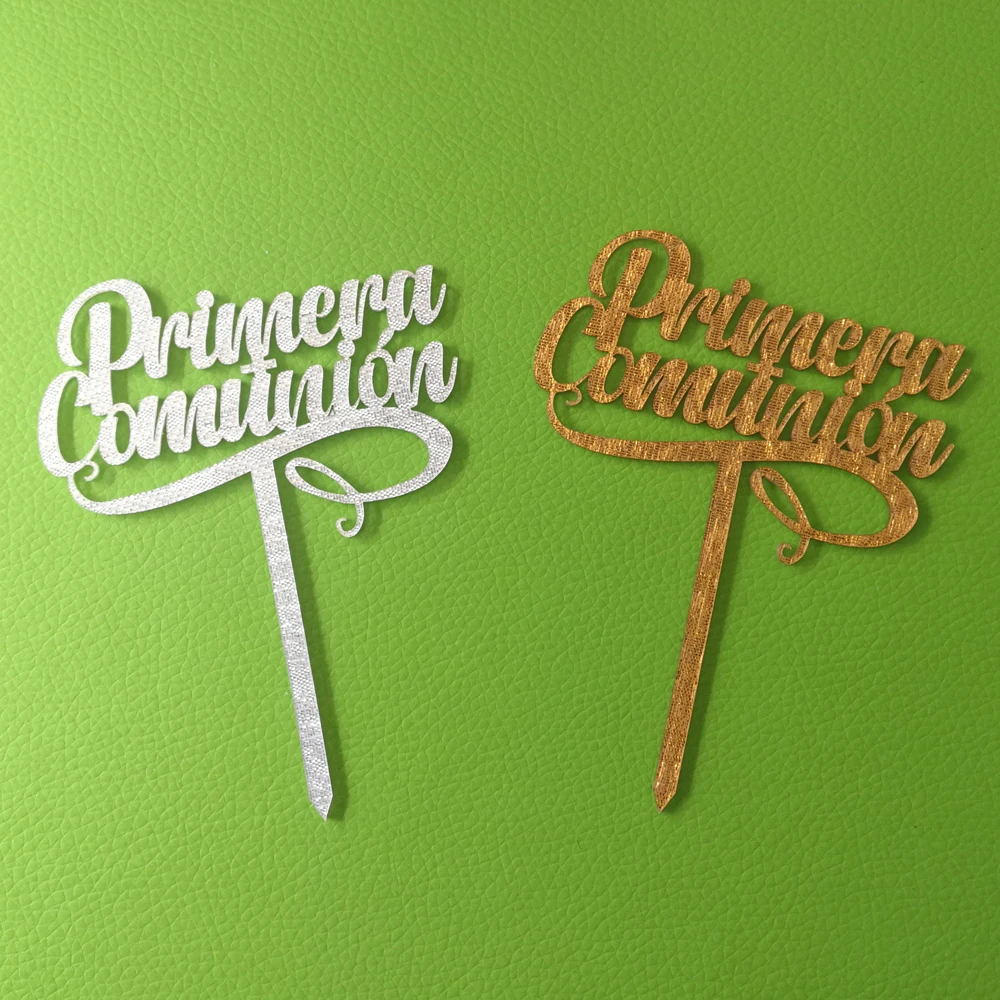 5 Pieces Mini Size 8x10cm Acrylic Cake Topper Spanish Mi Primera Comunion For Primera Comunion Party Decoration MT006
5 Pieces Mini Size 8x10cm Acrylic Cake Topper Spanish Mi Primera Comunion For Primera Comunion Party Decoration MT006